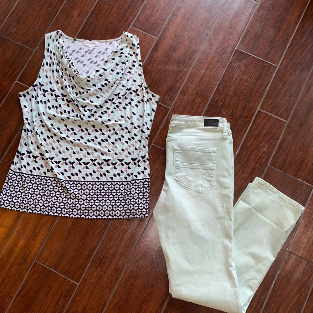 Dear John Jeans & CK top size Medium/ 28
